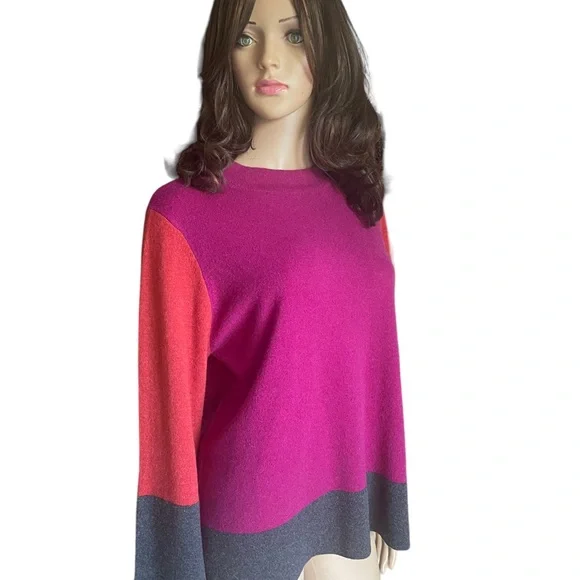New! Kinross Cashmere Women's Purple /grey
Sweater size XL - Picture 2 of 13